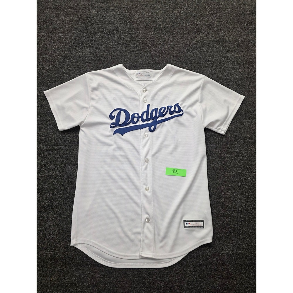 MLB Los Angeles Dodgers Jackie Robinson 42 Jersey Youth XL White Button Up